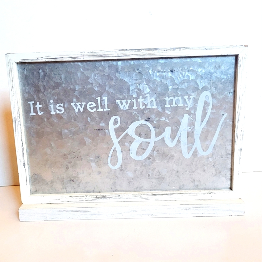 Decorative Sign with Inspirational Quote